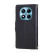 Redmi Note 14 Pro 4G Leather Wallet Case with Crossbody Strap - Black - 3