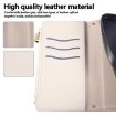 Redmi Note 13 Pro+ Leather Wallet Case with Crossbody Strap - White - 9
