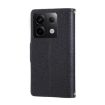 Redmi Note 13 Pro 5G Leather Wallet Case with Crossbody Strap - Black - 3