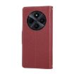 Redmi 14C 5G Leather Wallet Phone Case with Crossbody Strap - Red - 3