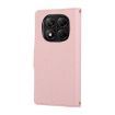 Redmi Note 14 Pro 5G Pink Leather Wallet Case with Crossbody Strap - 3