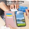 Redmi Note 13 4G Pink Leather Wallet Case with Crossbody Strap - 8