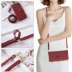 Redmi Note 13 Pro 4G Leather Wallet Case with Crossbody Strap - Red - 6