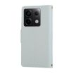 Redmi Note 13 Pro 4G Sky Blue Leather Wallet Case with Strap - 3