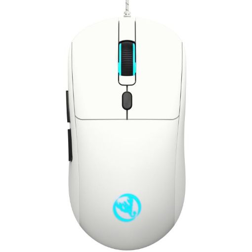 HXSJ X200 3600DPI Wired Mouse, 1.5m Cable, Colorful Luminous, White - 1