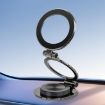 G222 Three-axis Folding MagSafe Car Phone Holder - Gun Metal - 1