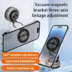 G511 Three-axis Folding Magnetic Car Phone Holder - Gun Metal - 2