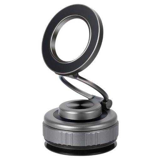 G512 3-Axis Folding Magnetic Car Phone Holder - Gun Metal Finish - 1