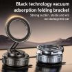 G712 Black Three-axis Folding Magnetic Car Phone Holder with Vacuum Adsorption - 2