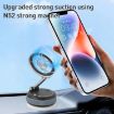 XZK103 Silver Folding Magnetic Car Phone Holder - Vacuum Adsorption - 2