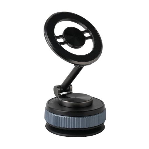 XZK104 2nd Gen Magnetic Folding Car Phone Holder - Gun Metal D Type - 1