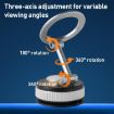 XZK104 2nd Gen Magnetic Folding Car Phone Holder - Gun Metal D Type - 9