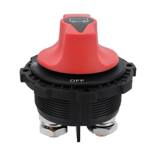 Heavy-Duty 12-24V 300A DC Battery Disconnect Switch, No Handle - 1
