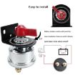12-24V 200A Battery Disconnect Switch with Bracket - Silver Handle - 5