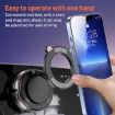 J33 Black Magnetic Car Phone Holder with Vacuum Adsorption - 6