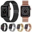 Apple Watch Band 38/40/41/S10 42mm Milanese Silver Metal Buckle Strap - 3