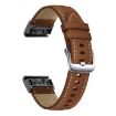 Garmin Fenix 7/7X/6X 26mm Leather Quick Release Watch Band - Coffee - 1