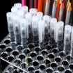 YX163 96-Hole Transparent Acrylic Paint Brush & Pencils Stand Organizer - 4