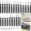 30pcs Car Wire Harness Terminal Pin Removal Tool - Black Long Handle - 3