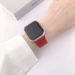 Leopard Silicone Watch Band for Apple Watch 46/49/45/44mm - Wine Red - 3