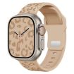 Leopard Silicone Watch Band for Apple Watch 42/41/40/38mm - Milk Tea - 1