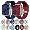 Leopard Silicone Watch Band for Apple Watch 42/41/40/38mm - Oxford Pink - 5