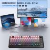 HXSJ L400 Wireless RGB Light Keyboard, 81 Keys, Blue White Red - 3