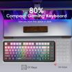 HXSJ L400 Wireless RGB Light Keyboard, 81 Keys, Blue White Red - 6