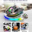 HXSJ M333 Transparent Wireless Mouse - Three Modes, White - 6