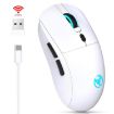 HXSJ T20 Rechargeable Wireless Mouse 2.4GHz - White - 4