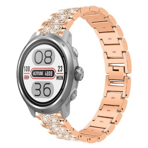 20mm Rose Gold Steel Watch Band for COROS APEX 2 42mm/PACE 2 - 1