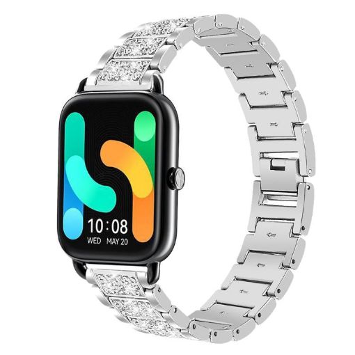 20mm Silver Steel Watch Band for Xiaomi Haylou RS4 Plus LS11 xDfind - 1