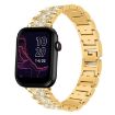 20mm Gold Diamond Steel Watch Band for Ticwatch GTH/E3/E2 - 1