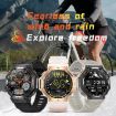 KC91 Outdoor GPS Smart Watch, 1.39" IPS Screen, 3ATM, Flashlight, Pink - 5