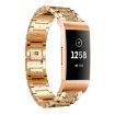 Fitbit Charge 4/3 Rose Gold Diamond Stainless Steel Watch Band 18mm - 1