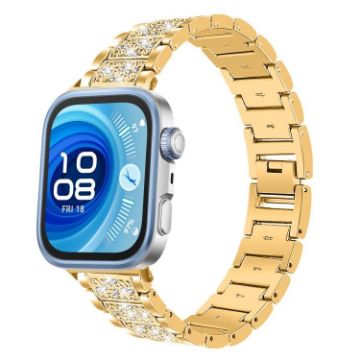 Huawei Watch Fit 4 Pro/3 20mm Diamond Jewelry Steel Band (Gold) - 1