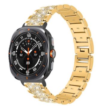 Samsung Galaxy Watch Ultra 47mm Diamond Steel Band Gold 22mm - 1