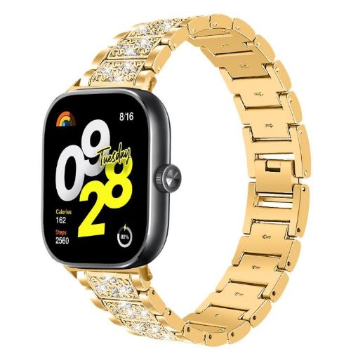Xiaomi Smart Band 9 Pro/Redmi Watch 5 Diamond Steel Band Gold 20mm - 1