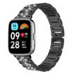 Redmi Watch 3 Active/Lite 20mm Diamond Jewelry Steel Band (Black) - 1