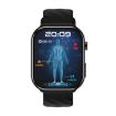 U13 2.2" IPS Curved Screen Smart Watch with BT Call - Black - 2