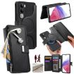 Vivo V40 Lite/V30e MagSafe RFID Wallet Leather Phone Case - Black - 1