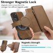 Vivo Y19s 4G Case: MagSafe RFID Zipper Wallet Leather (Brown) - 7