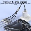 USB-C/Type-C to USB-A 3 in 1 OTG Expander Splitter Dock (Silver) - 4