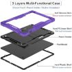 Samsung Galaxy Tab S10 FE+ Shockproof Silicone Hybrid Case Black Purple - 3