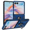 Samsung Galaxy Z Flip7 5G Shockproof Blue TPU + PC Case with Holder - 1