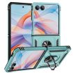 Samsung Galaxy Z Flip7 5G Shockproof TPU + PC Case with Holder - Dark Green - 1