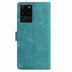 Samsung Galaxy S20 Ultra 5G Green Rose Embossed Leather Phone Case - 3