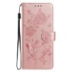 Samsung Galaxy S22 5G Rose Flower Embossed Leather Case Rose Gold - 2