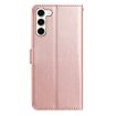 Samsung Galaxy S23 5G Rose Gold Flower Embossed Leather Case - 3