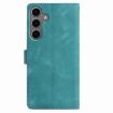 Samsung Galaxy S24 5G Green Rose Embossed Leather Phone Case - 3